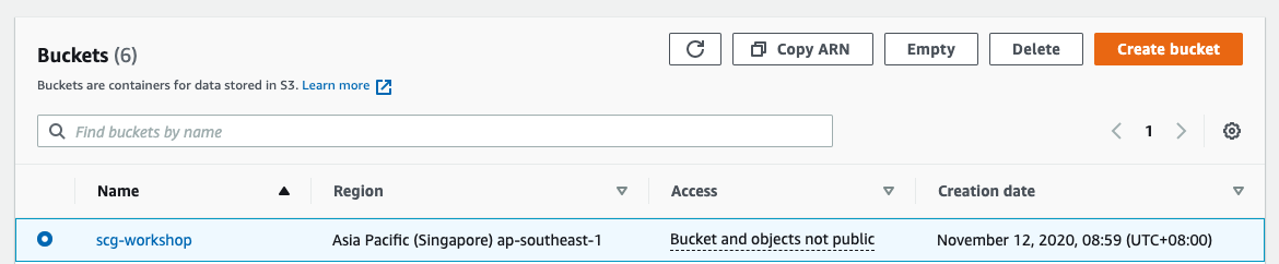 S3 Management Console